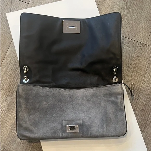 Tiffany & Co. - Vintage Gray Suede Bag - Made in Italy - Picture 8 of 17